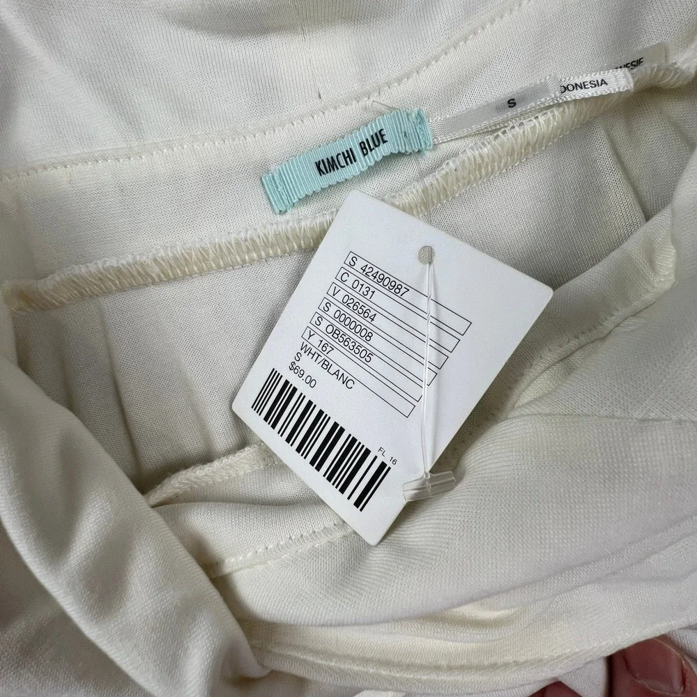 Urban Outfitters Kimchi Blue Y2K Wrap Romper Dress Side Tie Small White - Picture 9 of 12